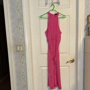 Elegant Pink Midi Dress final price